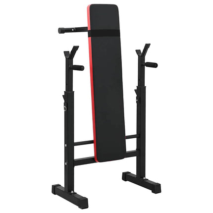 Gewichtbank Zwart 126.5 X 67 X 111 Cm Gepoedercoat Staal
