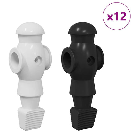 Tafelvoetbalspelers 24 Pcs Zwart En Wit 3,6 X 3,1 X 10,8 Cm