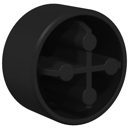 Voetbaltafel Eindkappen 10 pcs Zwart 1,5 x 1,5 x 1 cm Kunststof