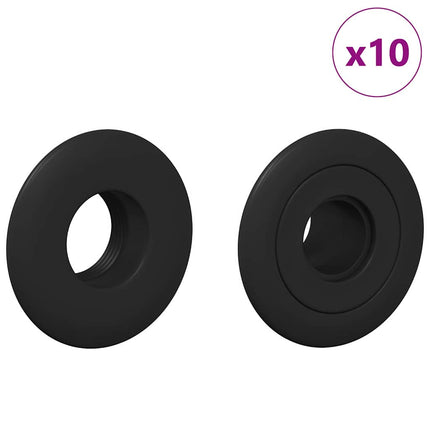 Tafelvoetbal Lager 10 Pcs Zwart Pp