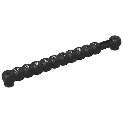 Voetbal Tafel Tellingen 2 pcs Zwart 30 x 2,2 x 2,9 cm Kunststof