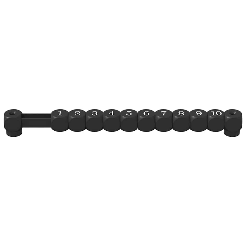 Voetbal Tafel Tellingen 2 pcs Zwart 30 x 2,2 x 2,9 cm Kunststof