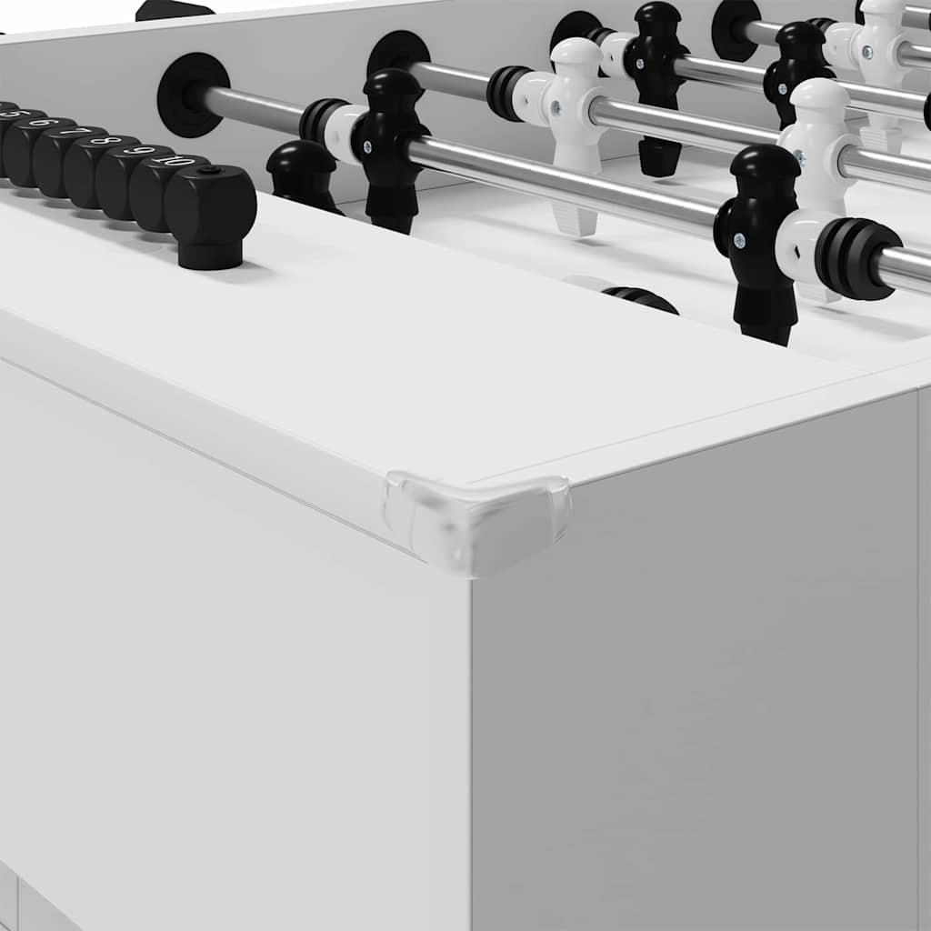 Voetbaltafel 2 pcs Wit 146,5 x 74 x 85 cm Bewerkt hout