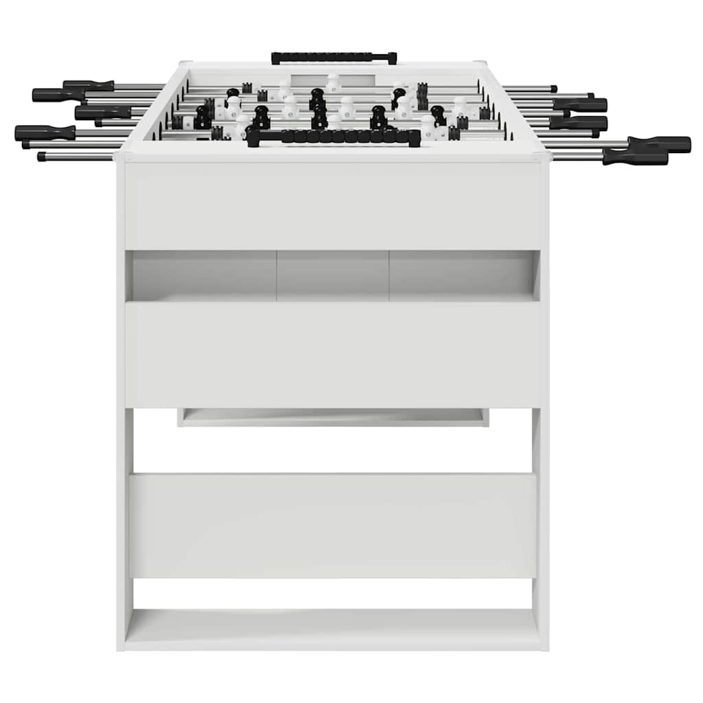 Voetbaltafel 2 pcs Wit 146,5 x 74 x 85 cm Bewerkt hout