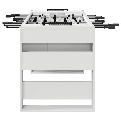 Voetbaltafel 2 pcs Wit 146,5 x 74 x 85 cm Bewerkt hout