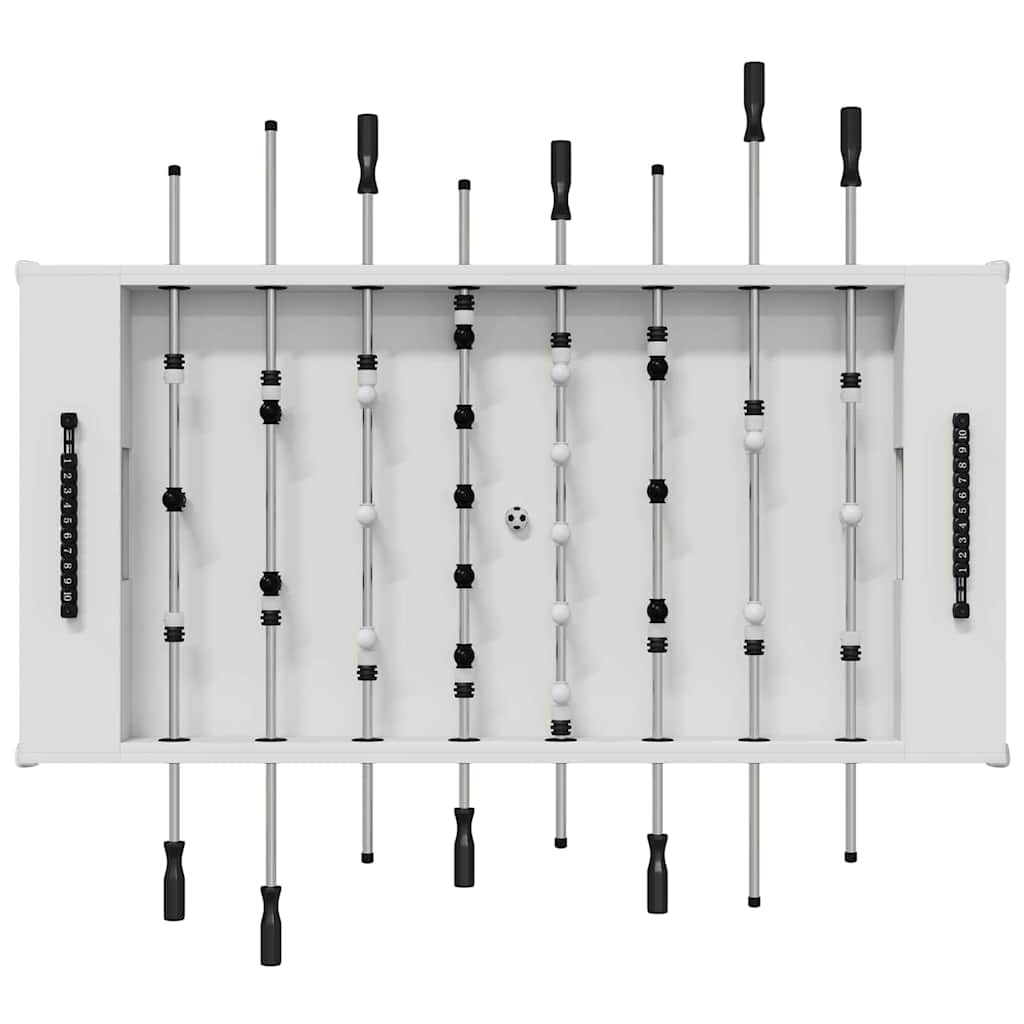 Voetbaltafel 2 pcs Wit 146,5 x 74 x 85 cm Bewerkt hout
