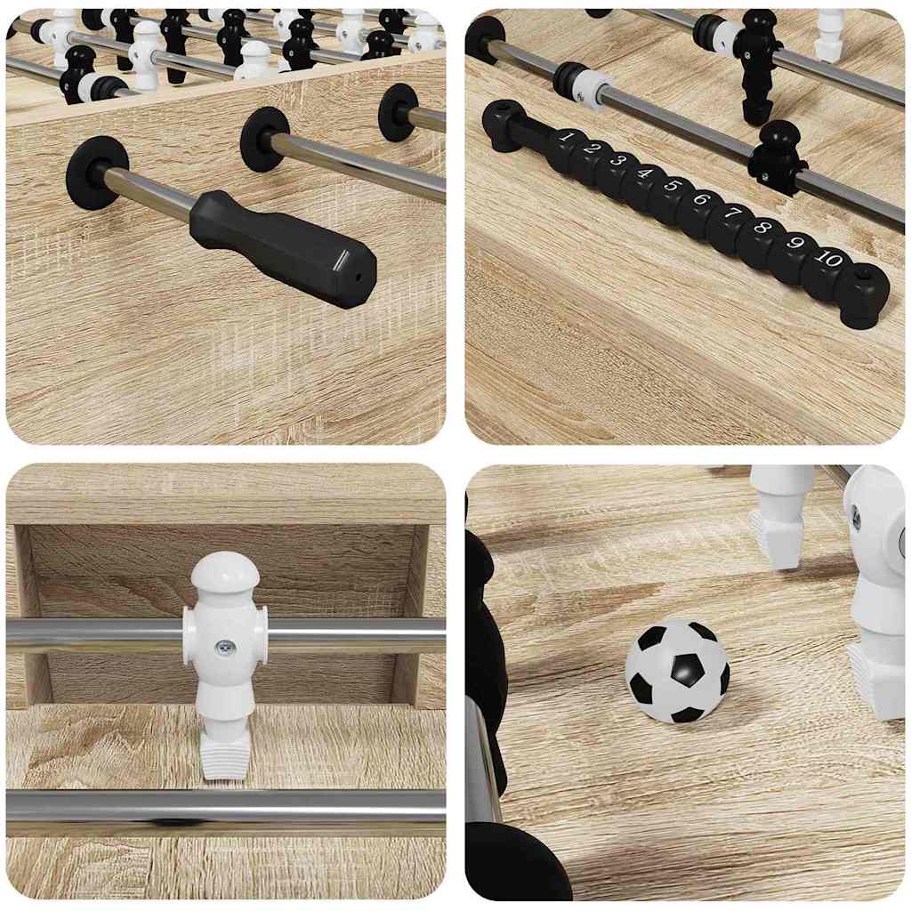 Voetbaltafel 2 pcs Sonoma Eiken 146,5 x 74 x 85 cm Bewerkt hout