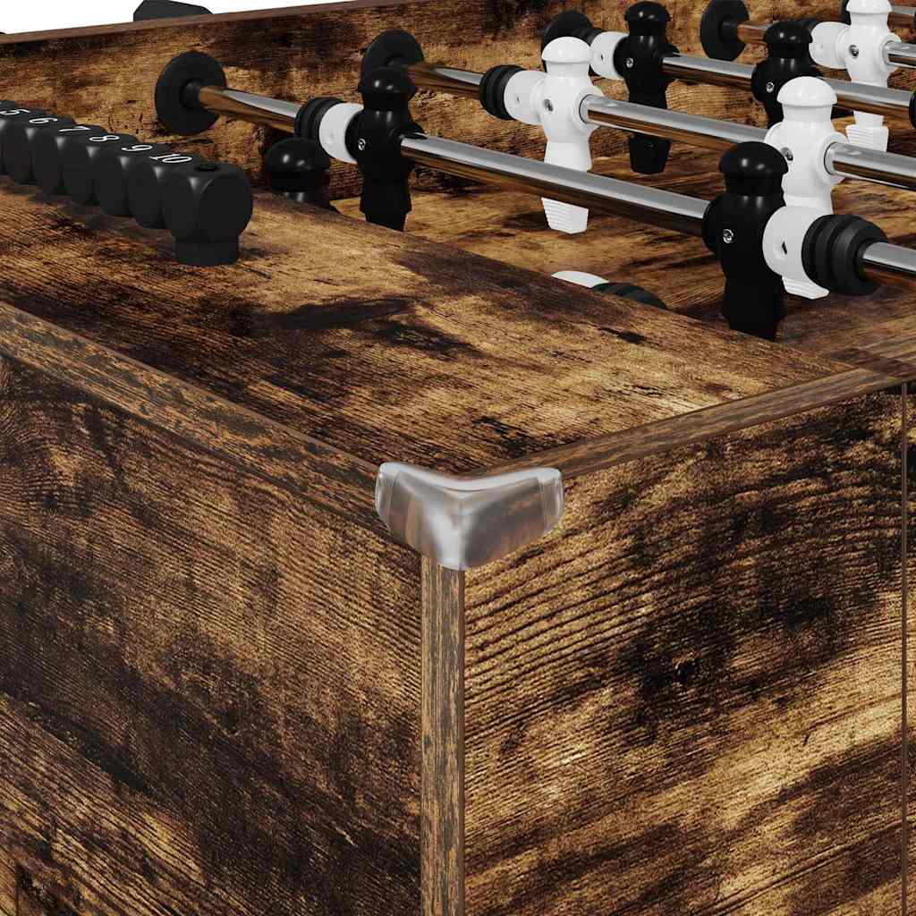 Voetbaltafel 2 pcs Gerookt eiken 146,5 x 74 x 85 cm