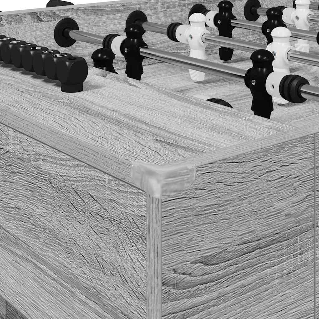 Voetbaltafel 2 pcs Grijs Sonoma 146,5 x 74 x 85 cm Bewerkt hout