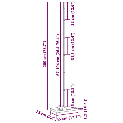 Tuinhark Zilver 45 X 25 X 200 Cm