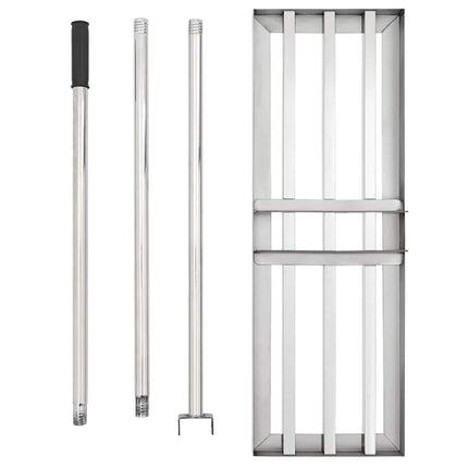 Tuin Egalisatie Hark Zilver 75 X 25 X 200 Cm