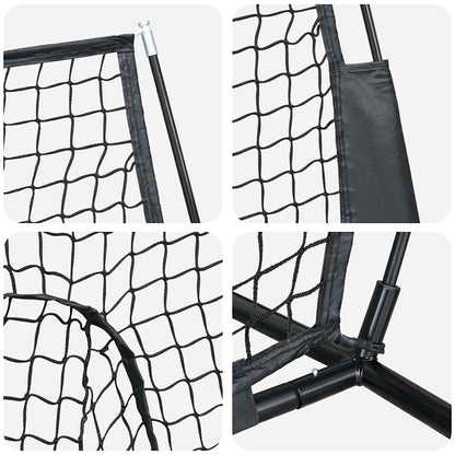 Honkbaloefennet Zwart 250 X 106 X 209 Cm Polyester