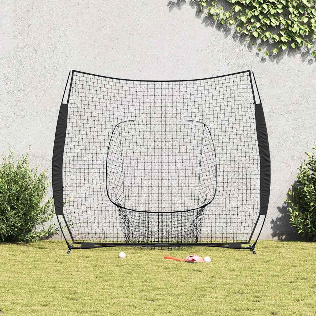 Honkbaloefennet Zwart 250 X 106 X 209 Cm Polyester