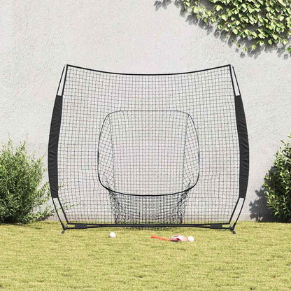Honkbaloefennet Zwart 250 X 106 X 209 Cm Polyester