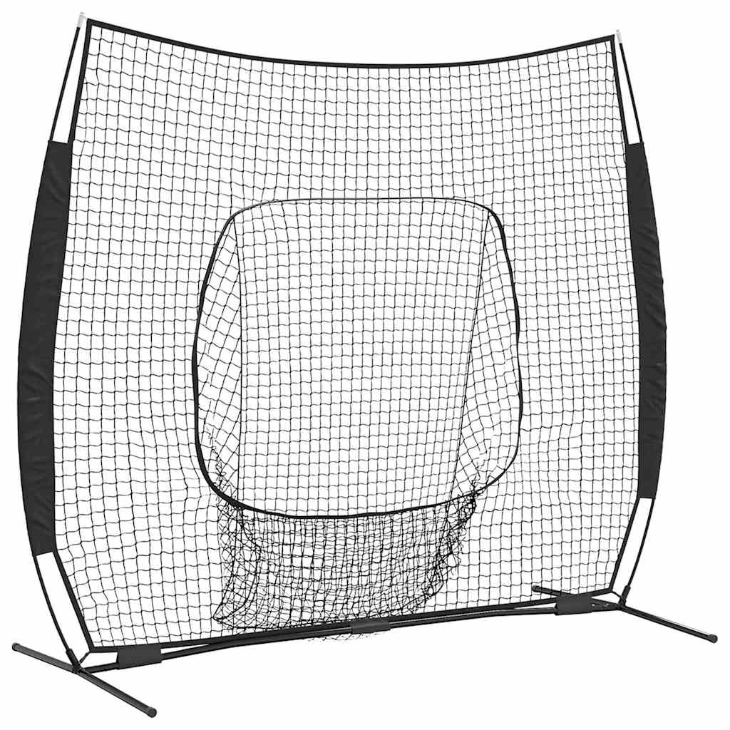 Honkbaloefennet Zwart 250 X 106 X 209 Cm Polyester