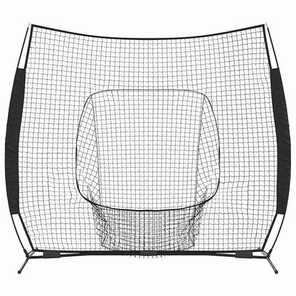 Honkbaloefennet Zwart 250 X 106 X 209 Cm Polyester