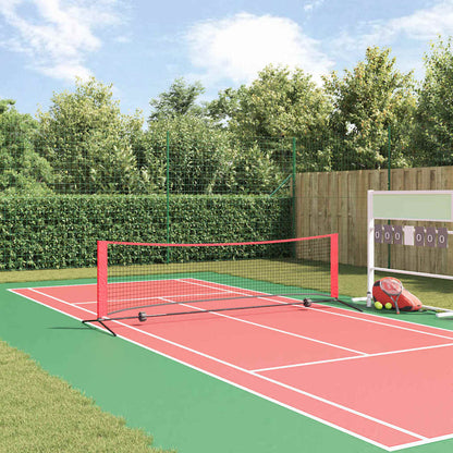 Tennisnet Zwart en rood 301 x 90.5 x 87 cm Polyester