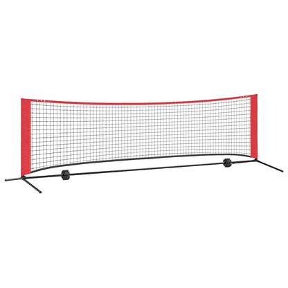 Tennisnet Zwart en rood 301 x 90.5 x 87 cm Polyester