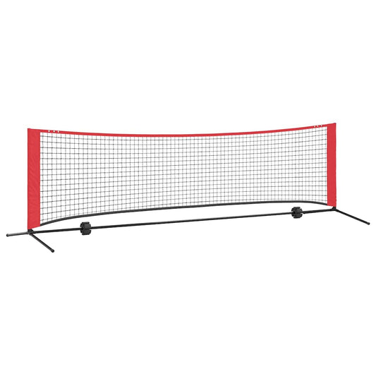 Tennisnet Zwart en rood 301 x 90.5 x 87 cm Polyester