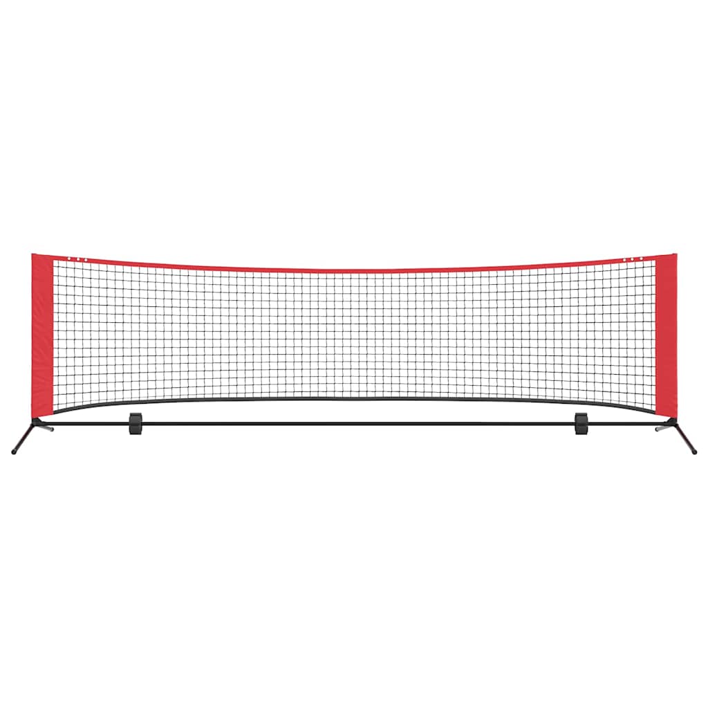 Tennisnet Zwart en rood 301 x 90.5 x 87 cm Polyester