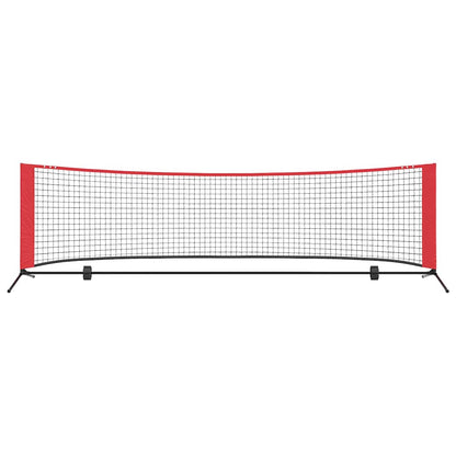 Tennisnet Zwart en rood 301 x 90.5 x 87 cm Polyester