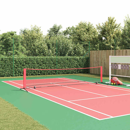 Tennisnet Zwart en rood 396 x 92 x 87 cm Polyester