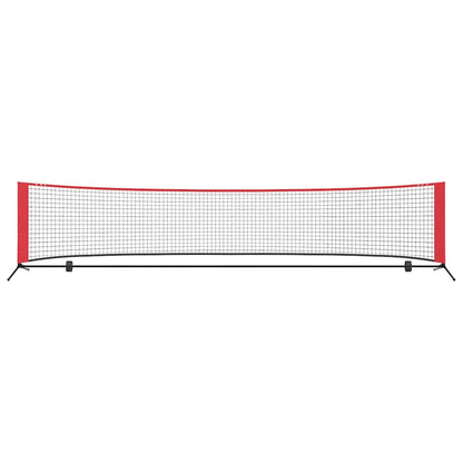 Tennisnet Zwart en rood 396 x 92 x 87 cm Polyester