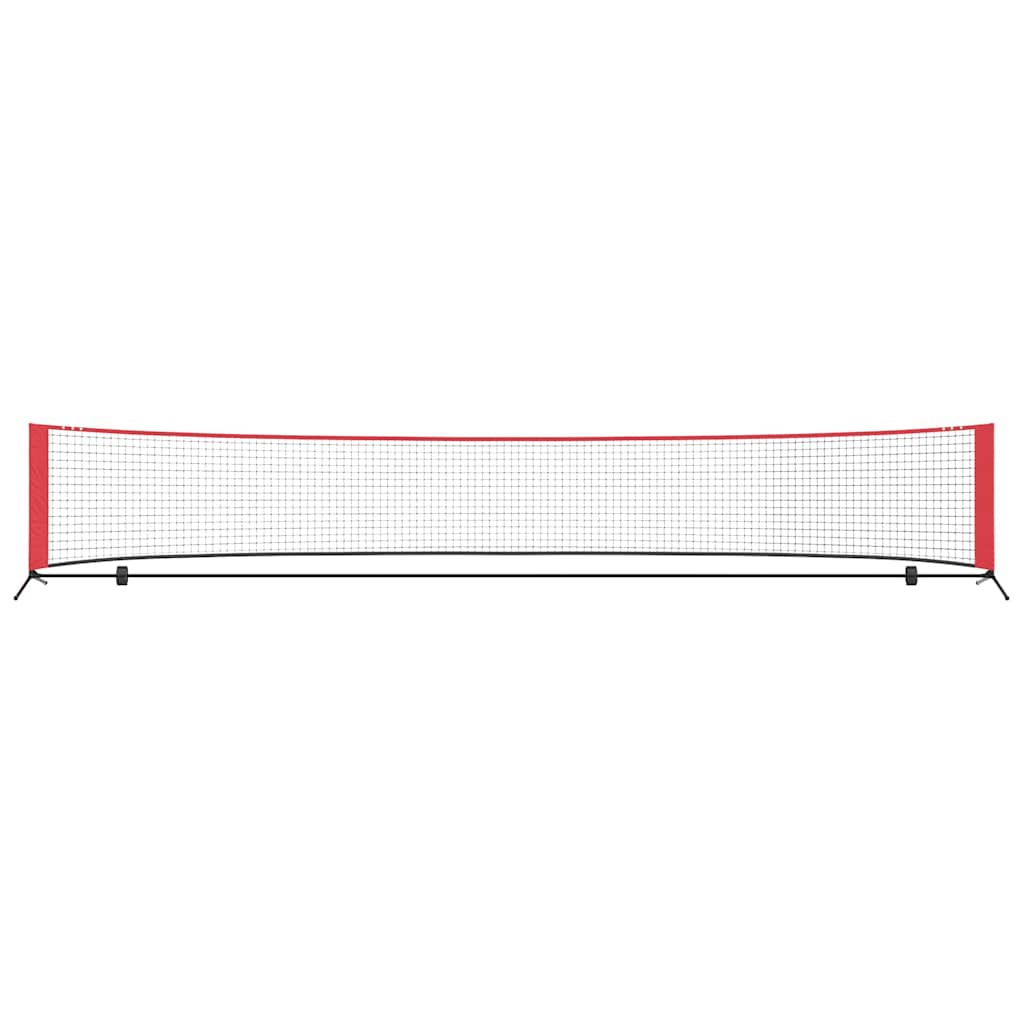 Tennisnet Zwart en rood 494.5 x 90 x 87 cm Polyester