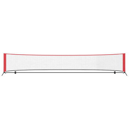 Tennisnet Zwart en rood 494.5 x 90 x 87 cm Polyester