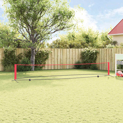 Tennisnet Zwart en rood 595 x 90.5 x 87 cm Polyester
