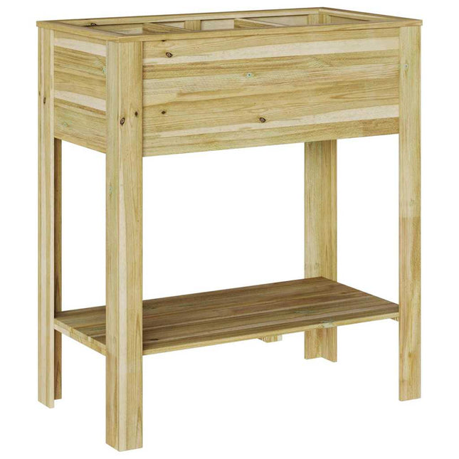 Hoge Planter Bruin 85,5 X 46,5 X 96 Cm Geïmpregneerd Grenenhout