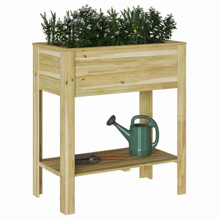 Hoge Planter Bruin 85,5 X 46,5 X 96 Cm Geïmpregneerd Grenenhout
