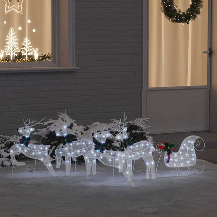 Led Rendieren 5 St Wit 43 X 18 X 66 Cm Stof