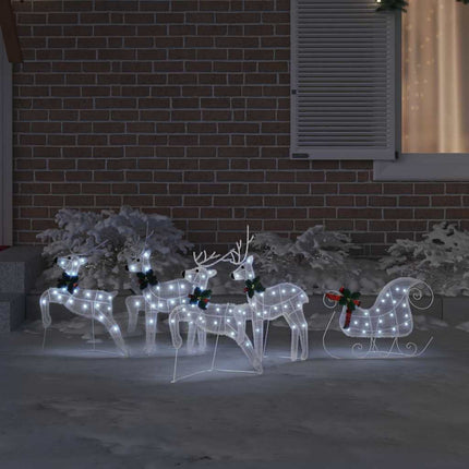 Led Rendieren 5 St Wit 43 X 18 X 66 Cm Stof