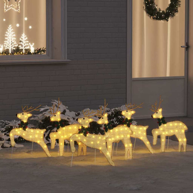 Kerst Rendier 6 St Warmwit