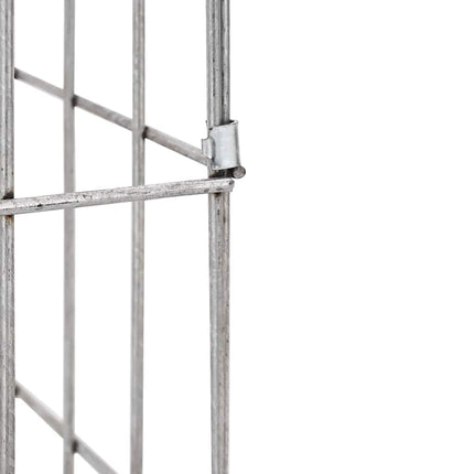 Gabion Kraan Zilver 26 X 25 X 50 Cm Roestvrij Staal