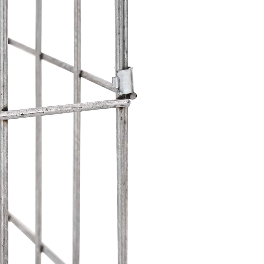 Gabion Kraan Zilver 26 X 25 X 50 Cm Roestvrij Staal