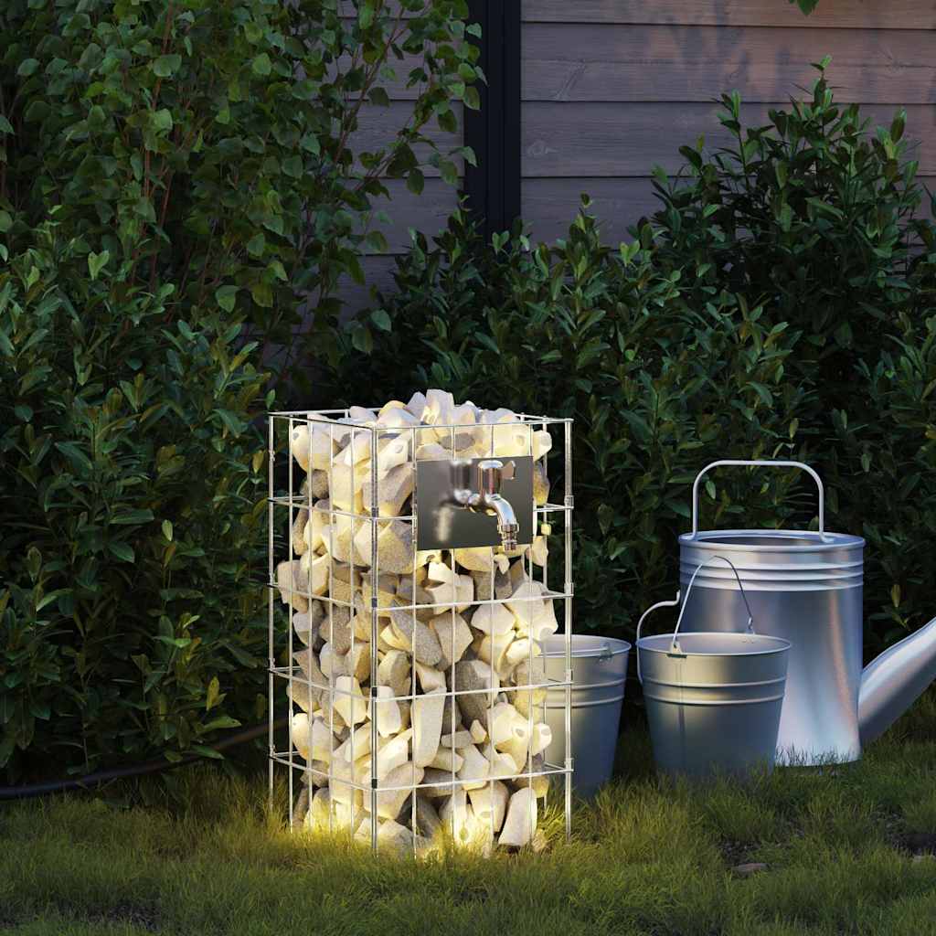 Gabion Kraan Zilver 26 X 25 X 50 Cm Roestvrij Staal