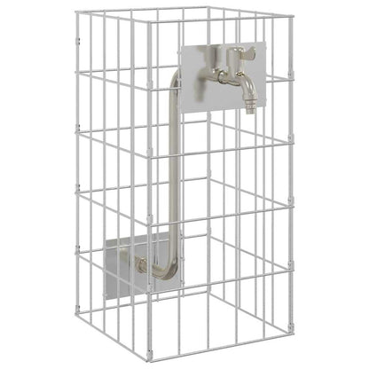 Gabion Kraan Zilver 26 X 25 X 50 Cm Roestvrij Staal