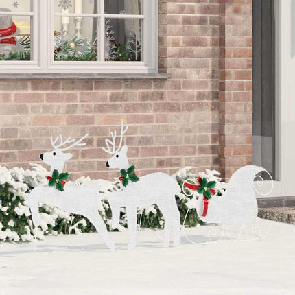 Led Rendieren 5 St Wit 43 X 18 X 66 Cm Stof