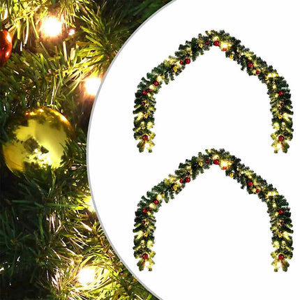 Kerstkrans 2 St Groen 20 M Pvc
