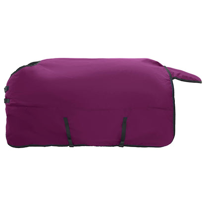 Paardendeken Donkergroen En Zwart Polyester Paars