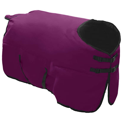 Paardendeken Donkergroen En Zwart Polyester Paars