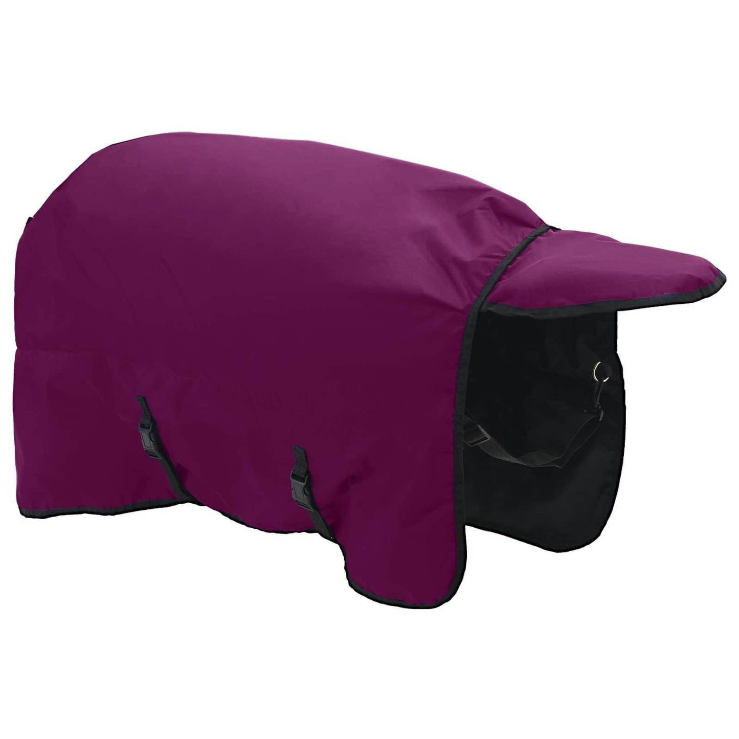 Paardendeken Donkergroen En Zwart Polyester Paars