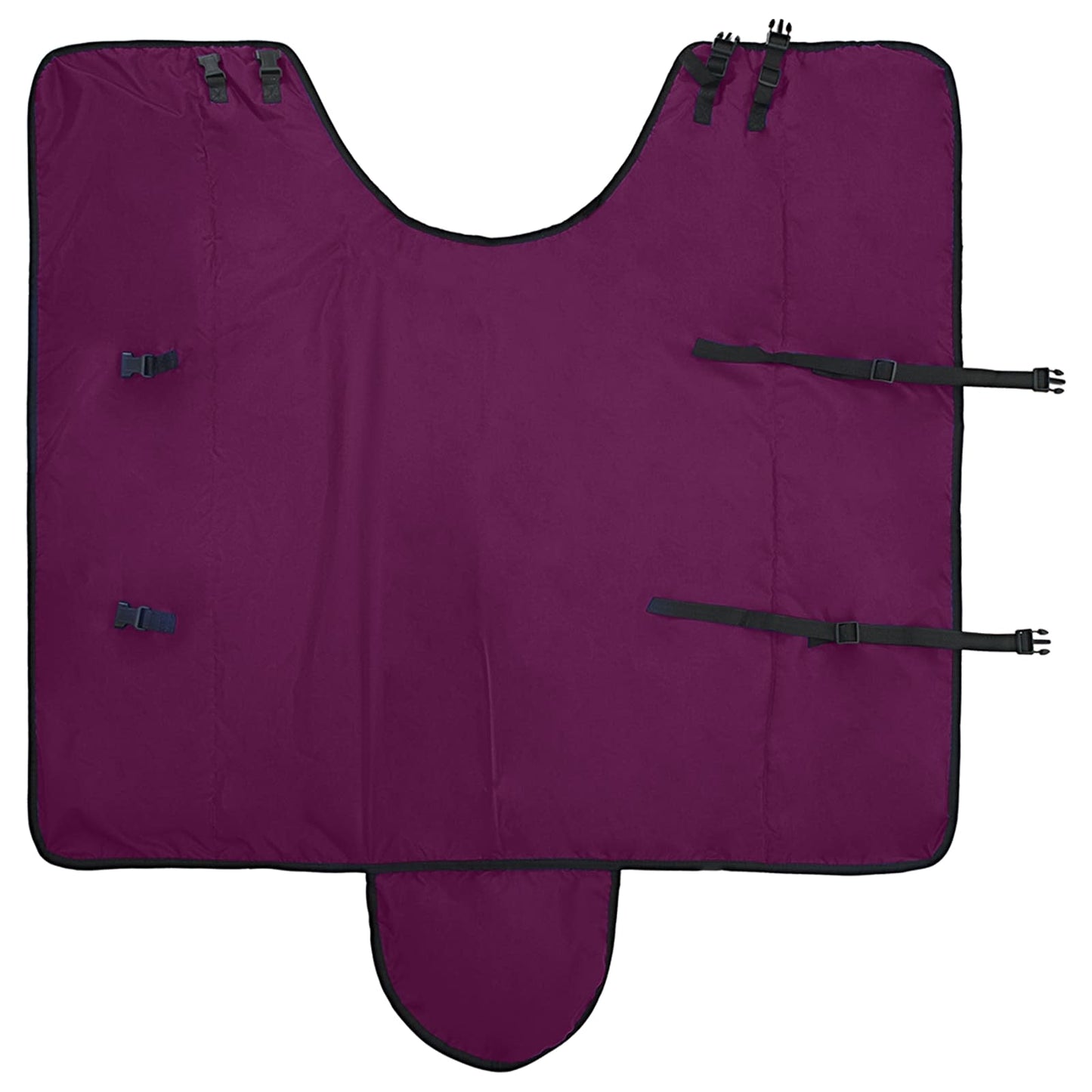 Paardendeken Donkergroen En Zwart Polyester Paars