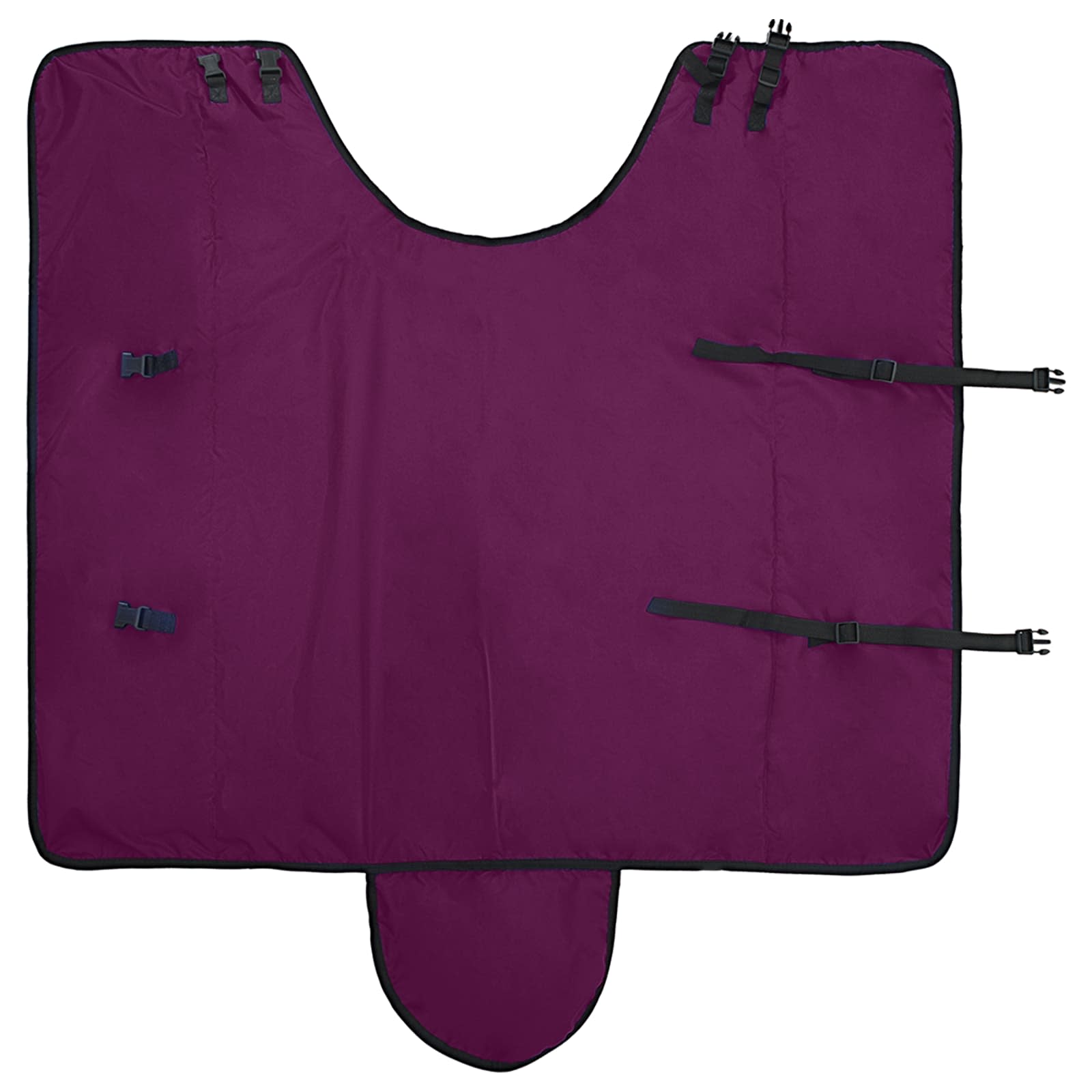 Paardendeken Donkergroen En Zwart Polyester Paars