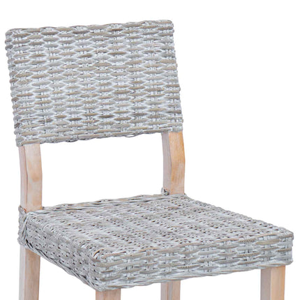 Eetkamerstoel 2 Pcs Kubu Rattan 46 X 55 X 84 Cm