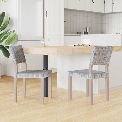 Eetkamerstoel 2 Pcs Kubu Rattan 46 X 55 X 84 Cm