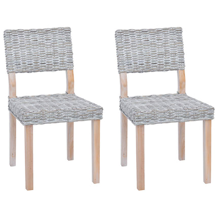 Eetkamerstoel 2 Pcs Kubu Rattan 46 X 55 X 84 Cm