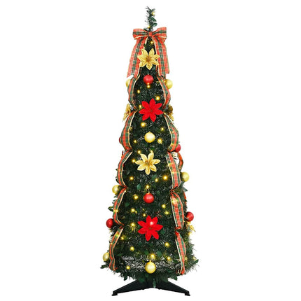 Kunstkerstboom Met 50 Led Met Standaard Groen Pvc